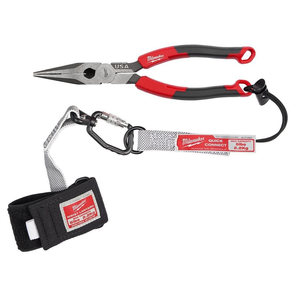 Milwaukee 8inch Long Nose Comfort Grip Pliers (USA), large image number 10