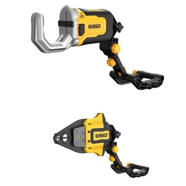 DEWALT PVC/PEX Pipe Cutter Attachment & Pinch Clamp Attachment Bundle
