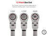 Tekton Fixed/Flex Ratcheting Box End Wrench Set, (1/4-1 Inch, 6-24 mm), small image number 5