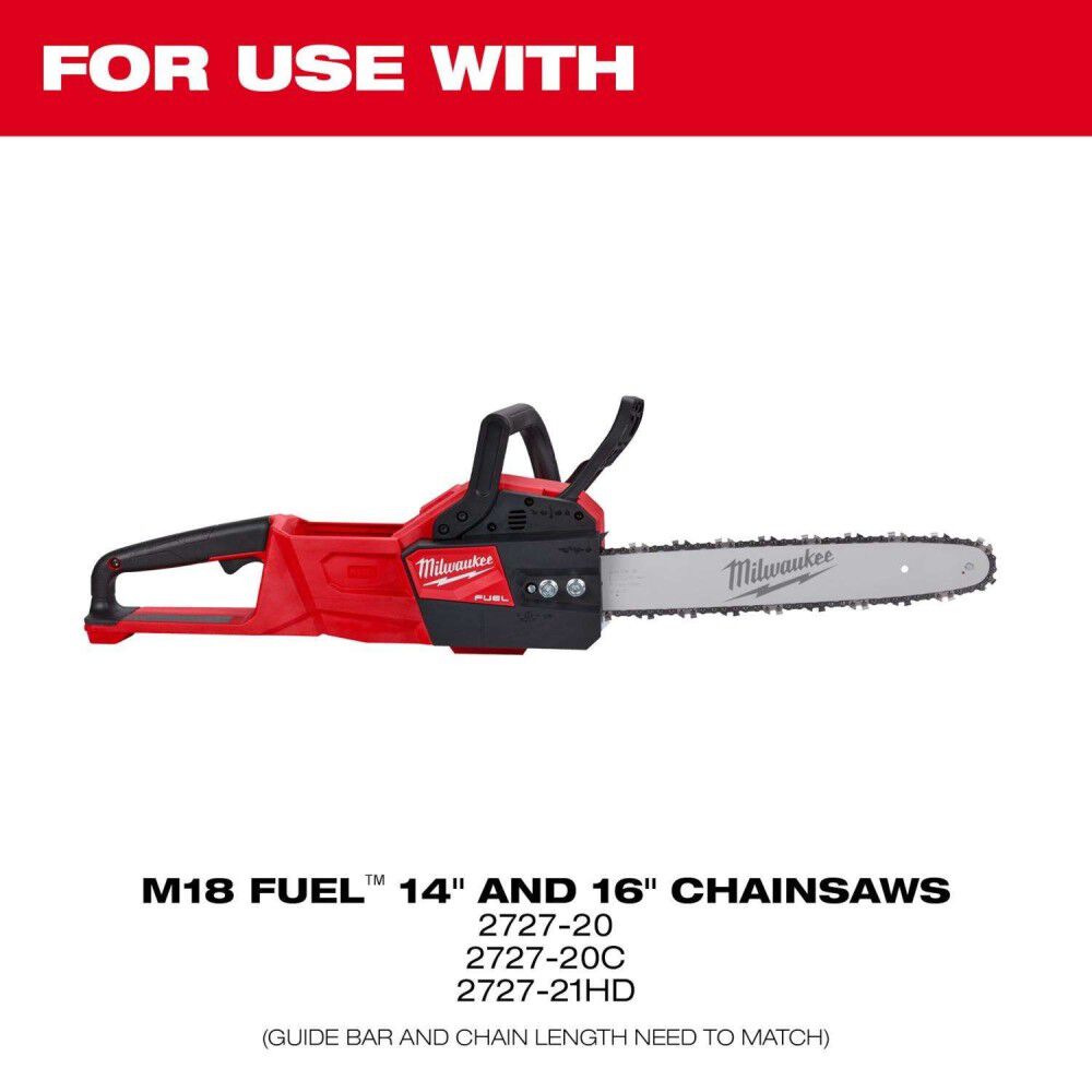 Milwaukee M18 Fuel 14 Inch Chainsaw Bare Tool with Extra Saw Chain Bundle, large image number 12