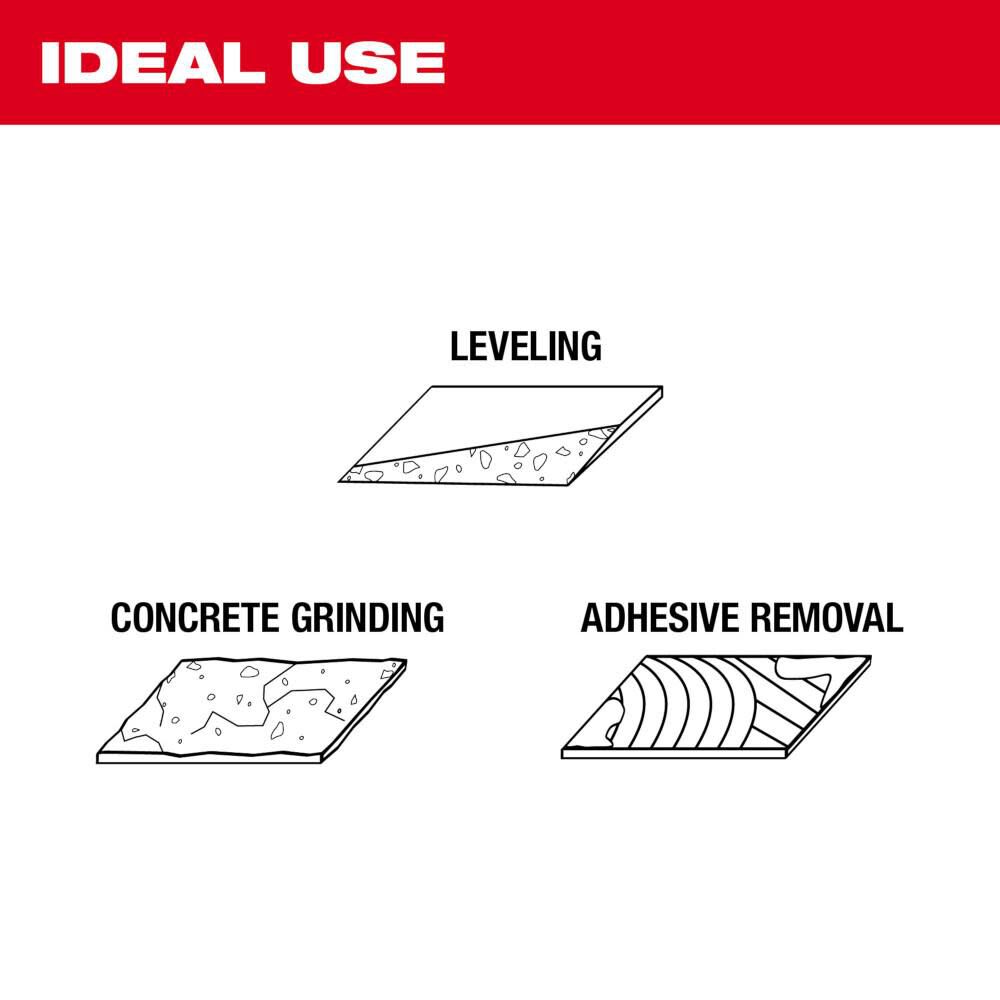 Milwaukee 7 Inch Single Row Segmented Rim Diamond Cup Wheel for Concrete, Brick, and Stone, large image number 6