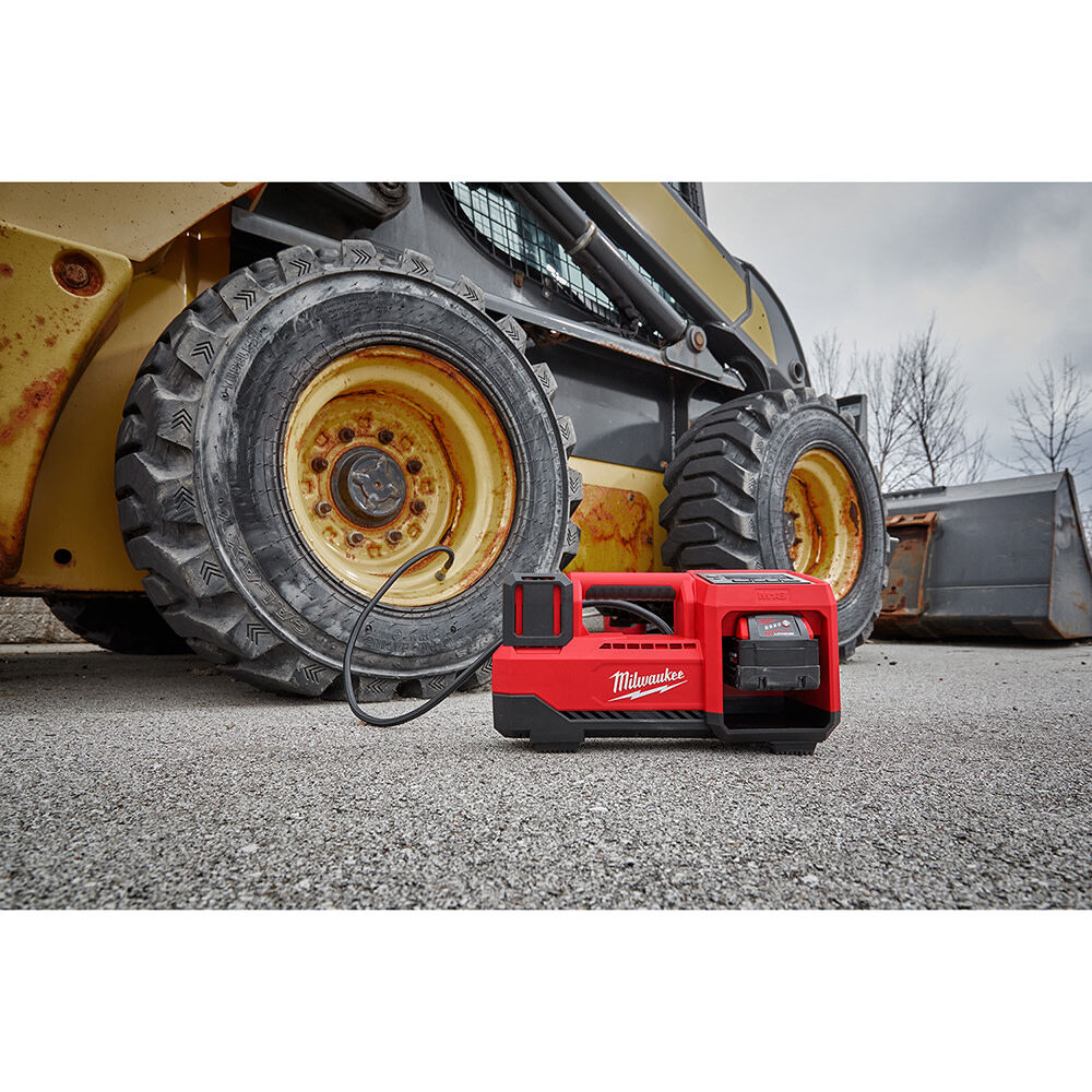 Milwaukee tire inflator outlet