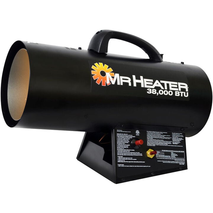 Mr Heater 38000 BTU Quiet Burner Technology Forced Air Propane Heater