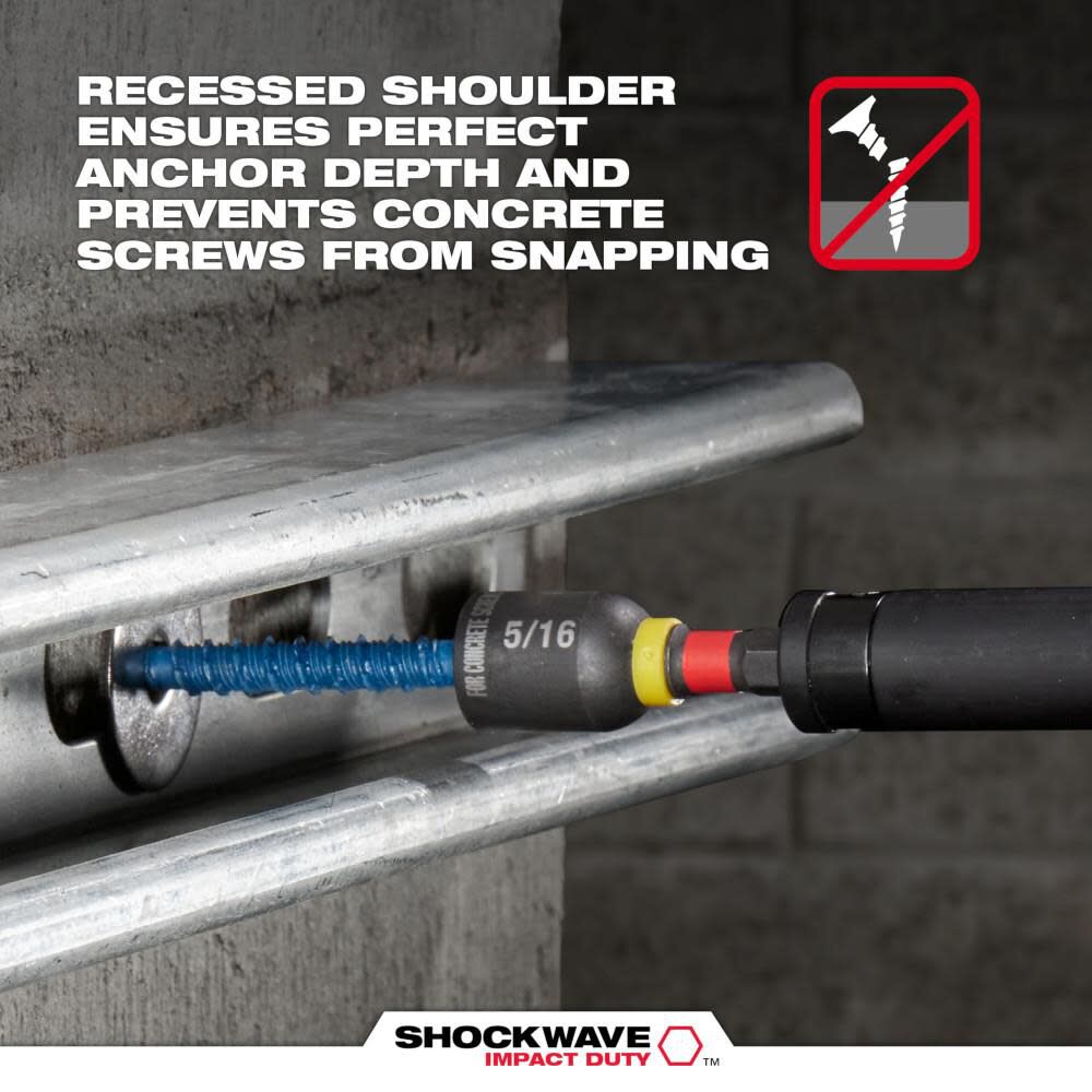 Milwaukee SHOCKWAVE Impact Duty Carbide Hammer Drill Bit Concrete Screw