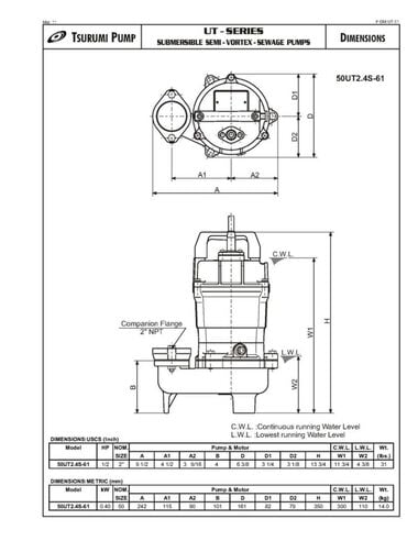 Tsurumi Electric Submersible Pump, large image number 4
