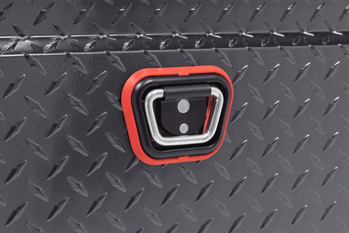 Weather Guard Saddle Truck Tool Box Aluminum Full Deep Gunmetal Gray, large image number 7