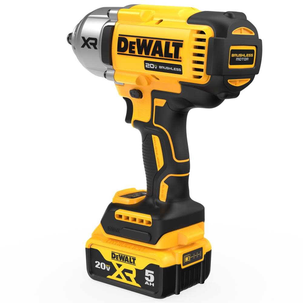 DEWALT 20V MAX XR 1/2in High Torque Impact Wrench Kit, large image number 5
