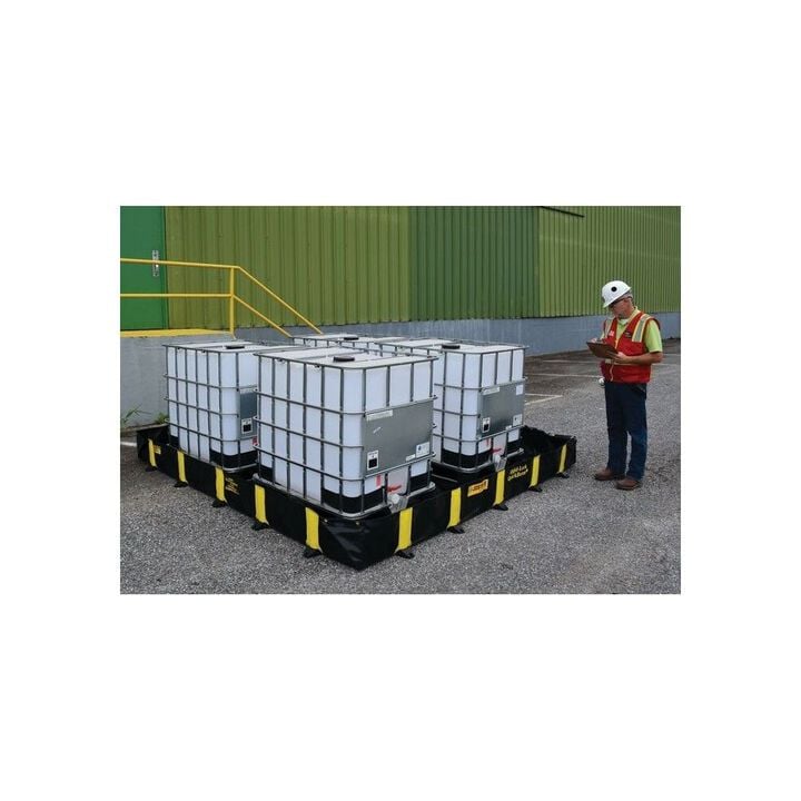 Justrite 745 Gallon Spill Drive Over Berm 10 ft x 10 ft x 12 in Black, large image number 7