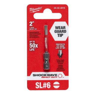 Milwaukee SHOCKWAVE 2 in. Impact Slotted 1/8 in. Power Bit, large image number 6