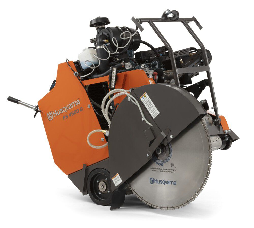 Husqvarna Construction FS 4600 G 26 Inch 48 HP Kubota Engine Rear Pivot Gas Floor Saw Body Only, large image number 1
