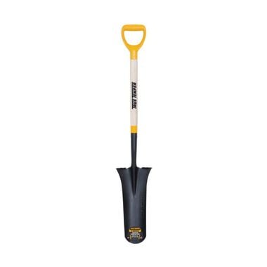 True Temper Drain Spade with Comfort Step and D-Grip on Handle