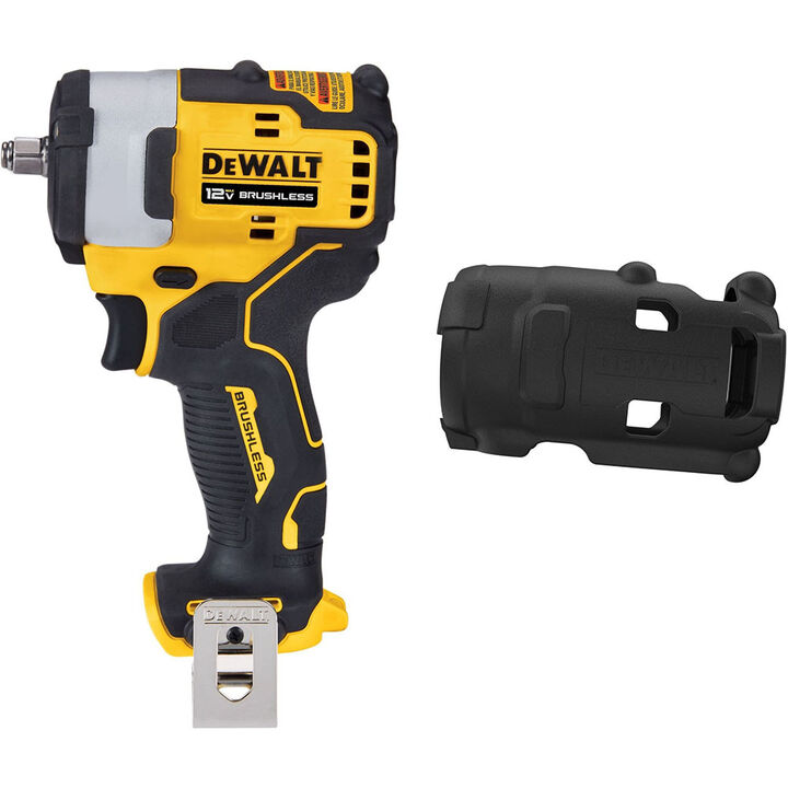 DEWALT 12V 3/8 inch Impact Wrench (Bare Tool) with Protective Boot