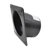 Big Horn 4 Inch Black ABS Plastic Dust Port with 4 Mounting Holes, small image number 3