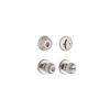 Kwikset Satin Nickel Polo Door Knob & Single Cylinder Deadbolt Set, small image number 3