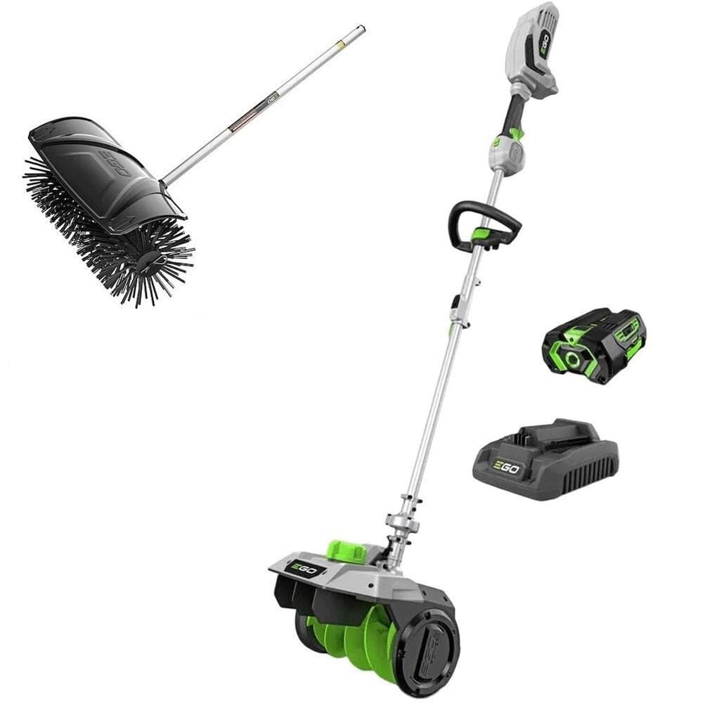 EGO Power Multi-Head Snow Shovel Kit and Bristle Brush Attachment Reconditioned Bundle – MSS1203-FCBBA2100-FC