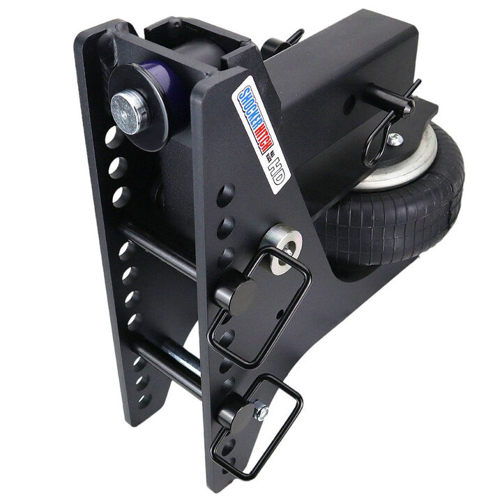 Shocker Hitch HD 20K Max Black Super Drop 2 1/2 Inch Receiver Hitch & Chrome Combo Ball Mount with 2 Inch & 2 5/16 Inch Hitch Balls, large image number 3