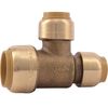 Sharkbite 3/4 x 1/2 x 1/2in Push to Connect Brass Reducing Tee, small image number 1