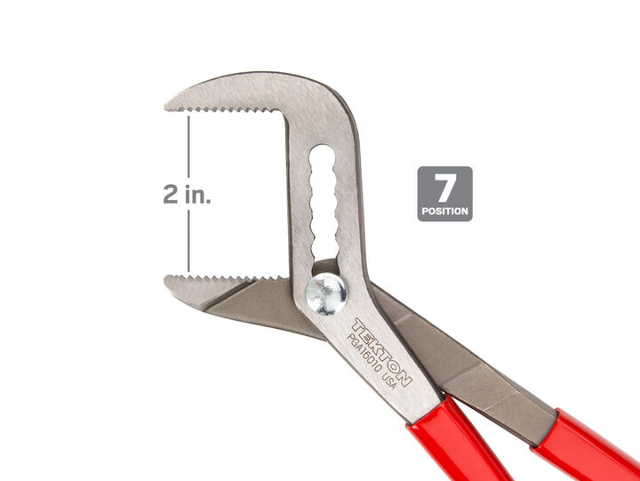 Tekton 10 Inch Angle Nose Slip Joint Pliers (2 in. Jaw Capacity), large image number 3