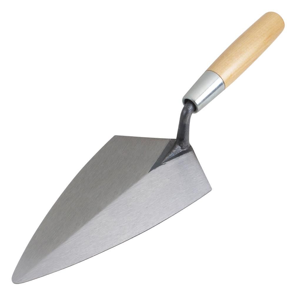 Kraft Tool Co 10 In. Philadelphia Brick Trowel with Wood Handle, large image number 1
