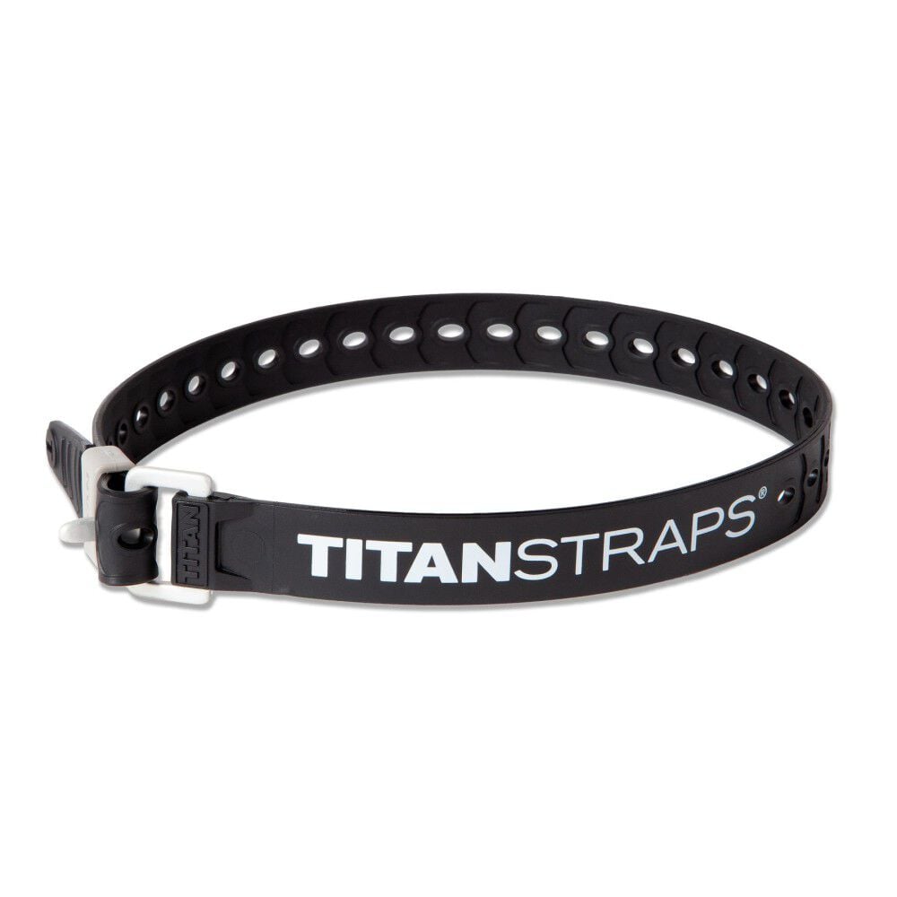 Titan Straps 25 Inch Black Polymer 60 Lbs Utility Strap with Aluminum Buckle – TS-0925-BLK