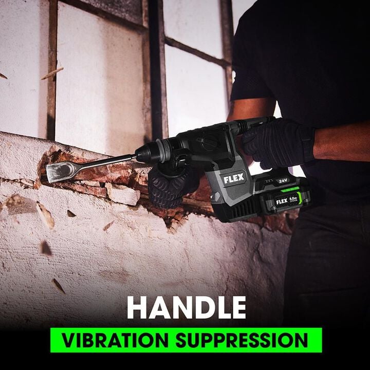 FLEX 24V 1-In. Sds Plus Rotary Hammer (Bare Tool), large image number 6