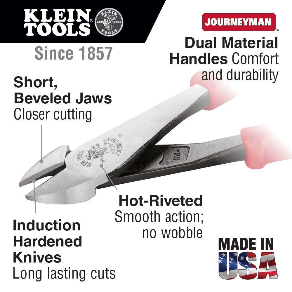 Klein Tools Diagonal Cutting Pliers Heavy Duty, large image number 2