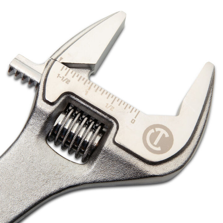 Crescent 12 Inch Chrome Adjustable Wrench with Quick-Fit-Jaw, large image number 4