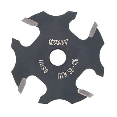 Freud 9/16 In. Depth x 3/32 In. Slot Four Wing Slotting Cutter, large image number 0