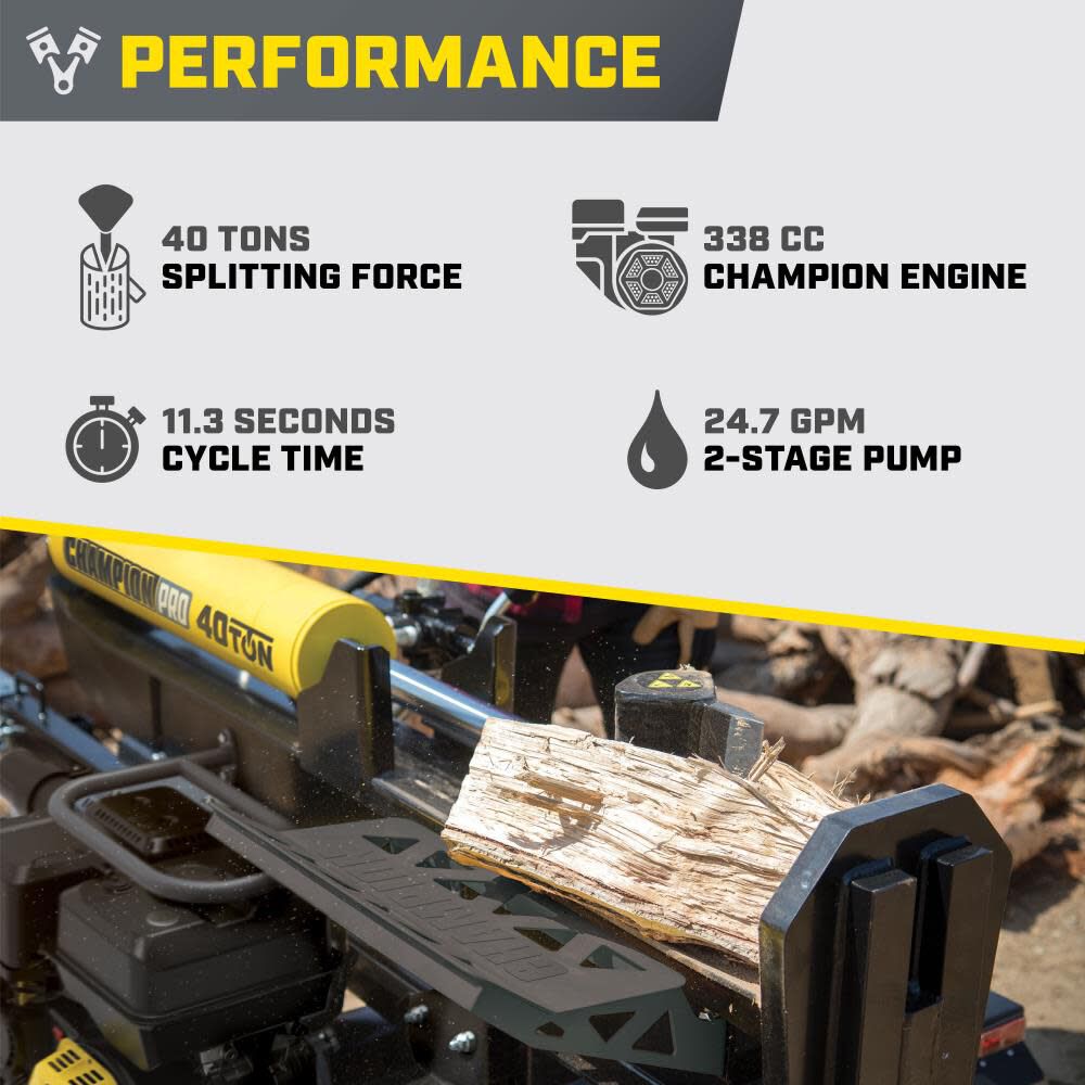 Power pro 27 2025 ton log splitter