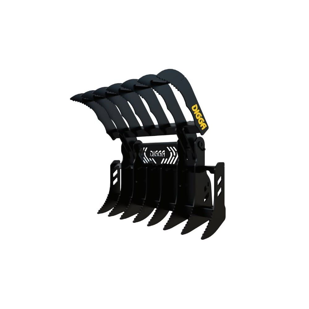 Digga North America 42 Inch 350 Pounds Grapple Rake for Kubota Miniature Skid Steer Loader, large image number 1