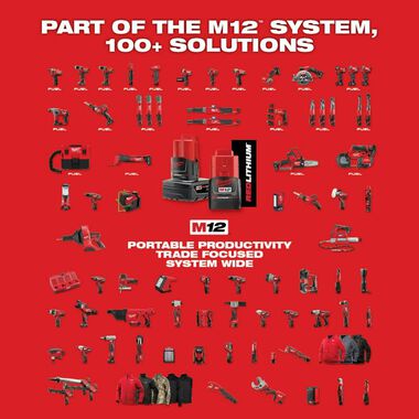 Milwaukee M12 HAMMERVAC Universal Dust Extractor Kit 2509-22, large image number 10