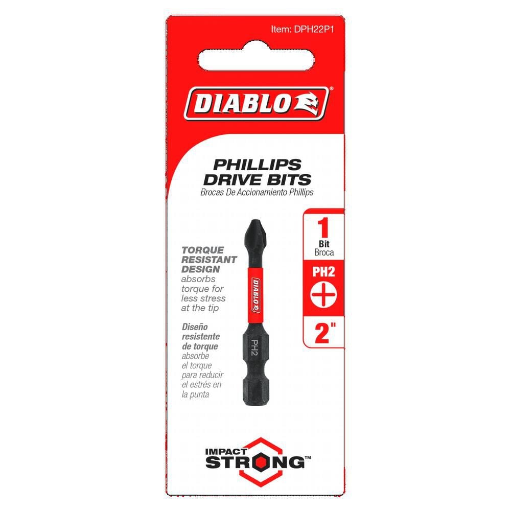 Diablo Tools 2 Inch #2 Phillips Drive Bit, large image number 2
