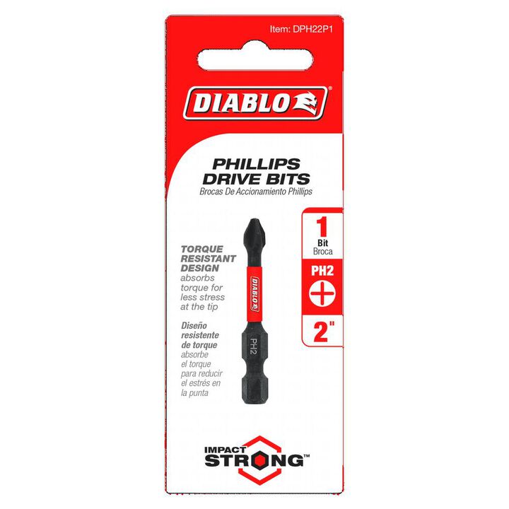 Diablo Tools 2 Inch #2 Phillips Drive Bit, large image number 1