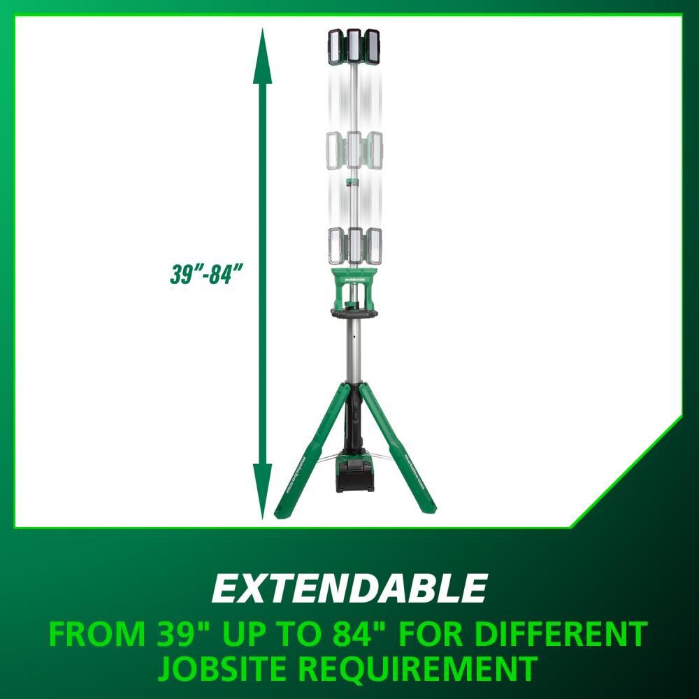 Metabo HPT 18V MultiVolt Cordless 4000 Lumen LED Tripod Site Light, large image number 7