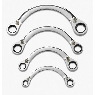 GEARWRENCH 4 pc Sae Half Moon Reversible Double Box Ratcheting Wrench Set, large image number 0
