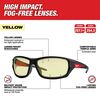 Milwaukee Performance Safety Glasses - Yellow Fog-Free Lenses (Polybag), small image number 2