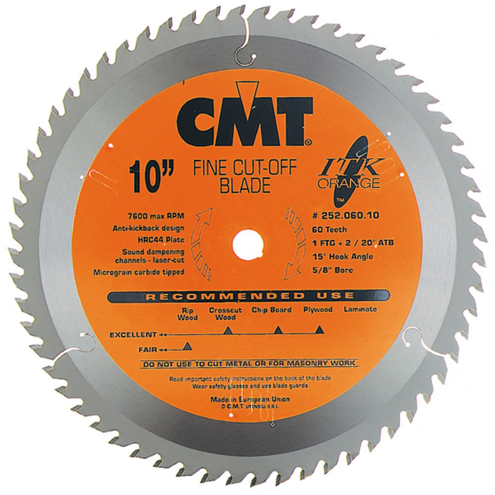 CMT 12 In x 72 x 1 In ITK Fine Cut-Off Blades, large image number 1