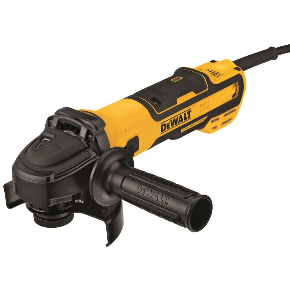 DEWALT 5-in Variable Speed Slide Switch Small Angle Grinder with Kickback Brake, large image number 2