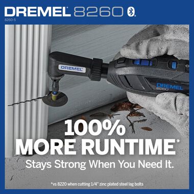 Dremel 8260 12VLi-Ion Variable Speed Cordless Smart Rotary Tool with  Brushless Motor,5 accessories,3Ah Battery,Charger,Tool Bag 8260-5 - The  Home