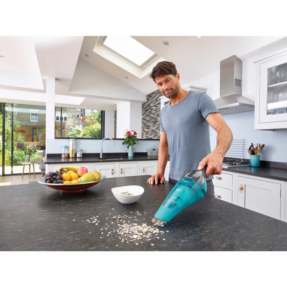 Black and Decker DUSTBUSTER QuickClean Wet/Dry Handheld Vacuum Turquoise, large image number 12
