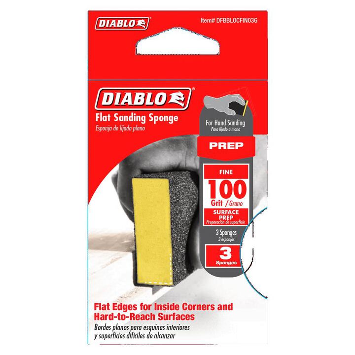 Diablo Tools Sanding Sponge Flat 100 Grit, large image number 1
