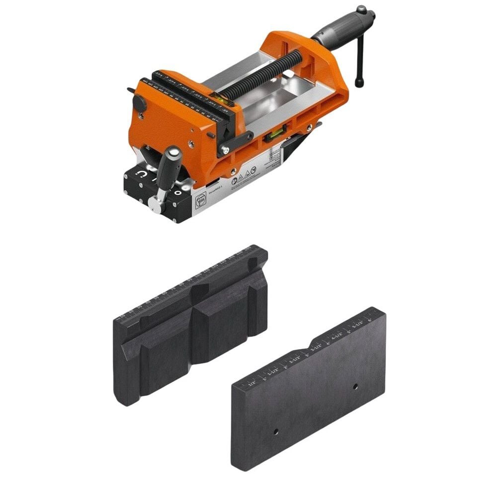 Fein VersaMAG VISE 160 L SET Magnetic Vise with 80 mm Riser Jaws Bundle, large image number 1
