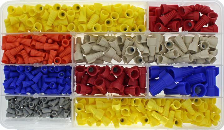 Ideal Industries Assorted Wire Connectors, 620 Pieces, large image number 1