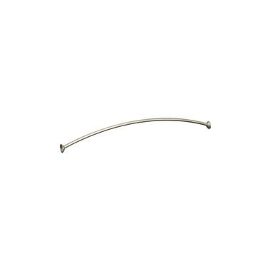 Moen Shower Rod Brushed Nickel 72in Adjustable Curved