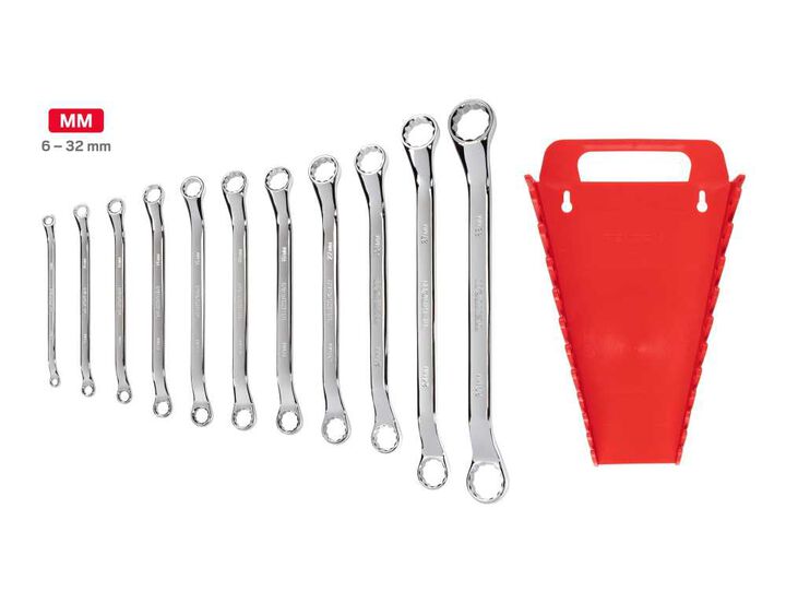 Tekton 45-Degree Offset Box End Wrench Set Holder, 11 Piece (6-32 mm), large image number 2