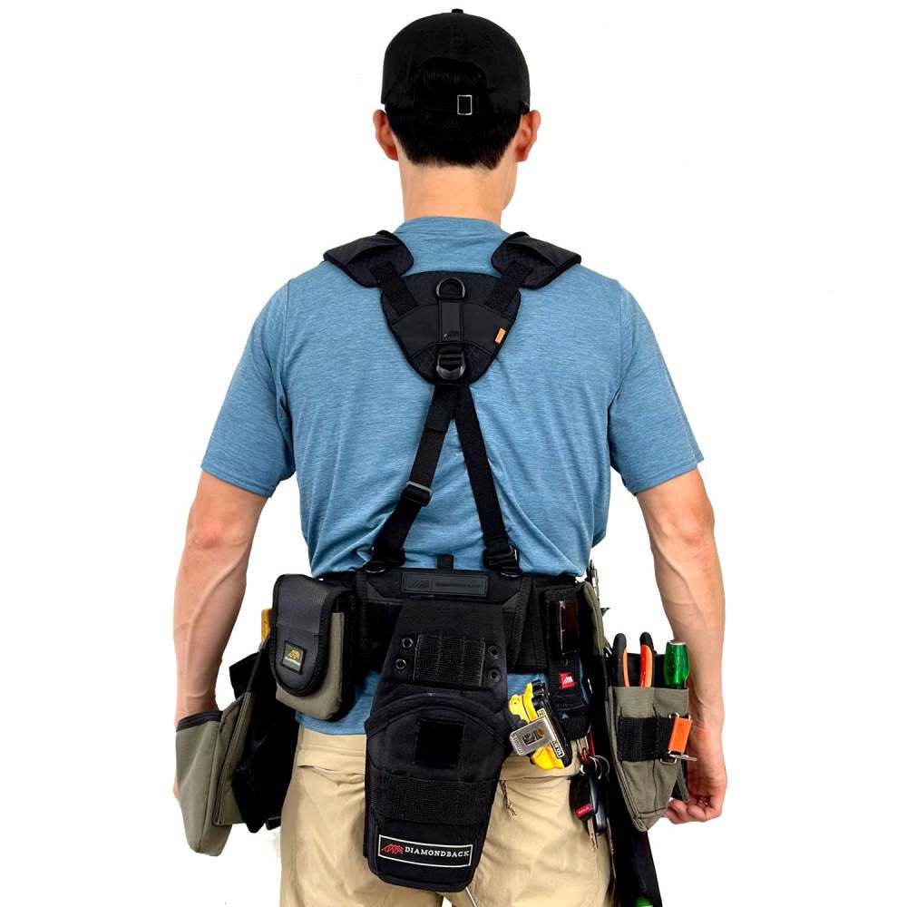 Diamondback Toolbelts Cirro Deluxe Tool Belt Suspender, Black, M/L, large image number 10
