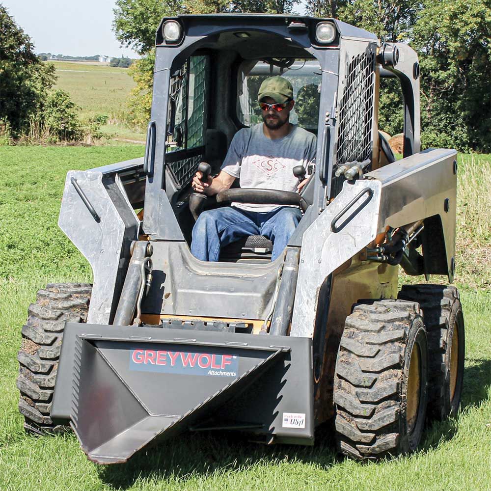 GreyWolf Attachments Stump Bucket Skid Steer Attachment, large image number 10
