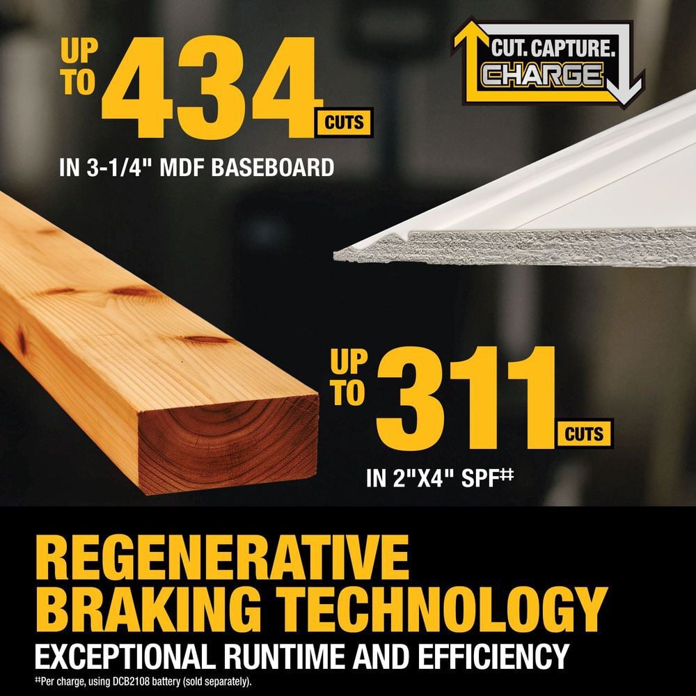DEWALT 20V MAX XR 10 Inch Double Bevel Fixed Miter Saw (Bare Tool), large image number 5