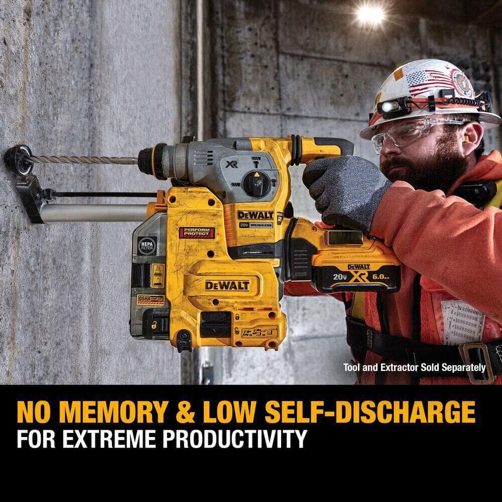 DEWALT 20V MAX 20V 6Ah Lithium Ion Power Tool Battery Pack with Fuel Indicator, large image number 7