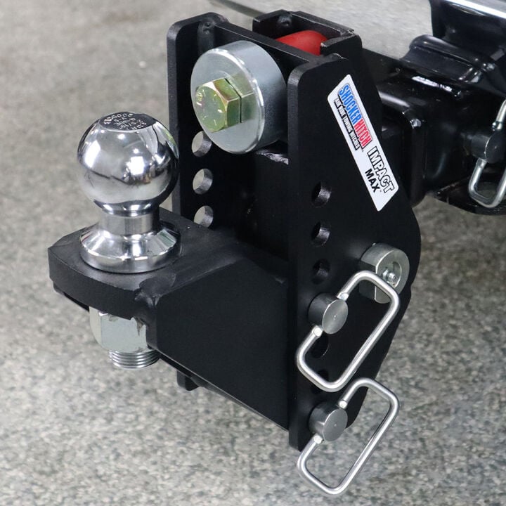 Shocker Hitch 20K Impact Max 2 Inch Cushion Hitch & Raised Ball Mount 2-5/16 Inch Hitch Ball, large image number 9
